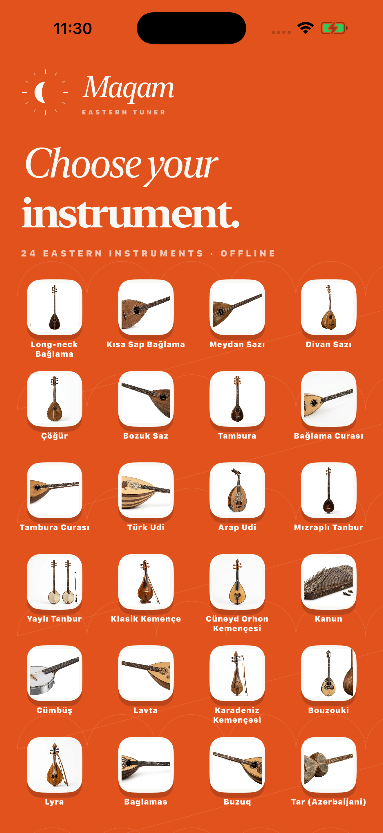 Instrument picker